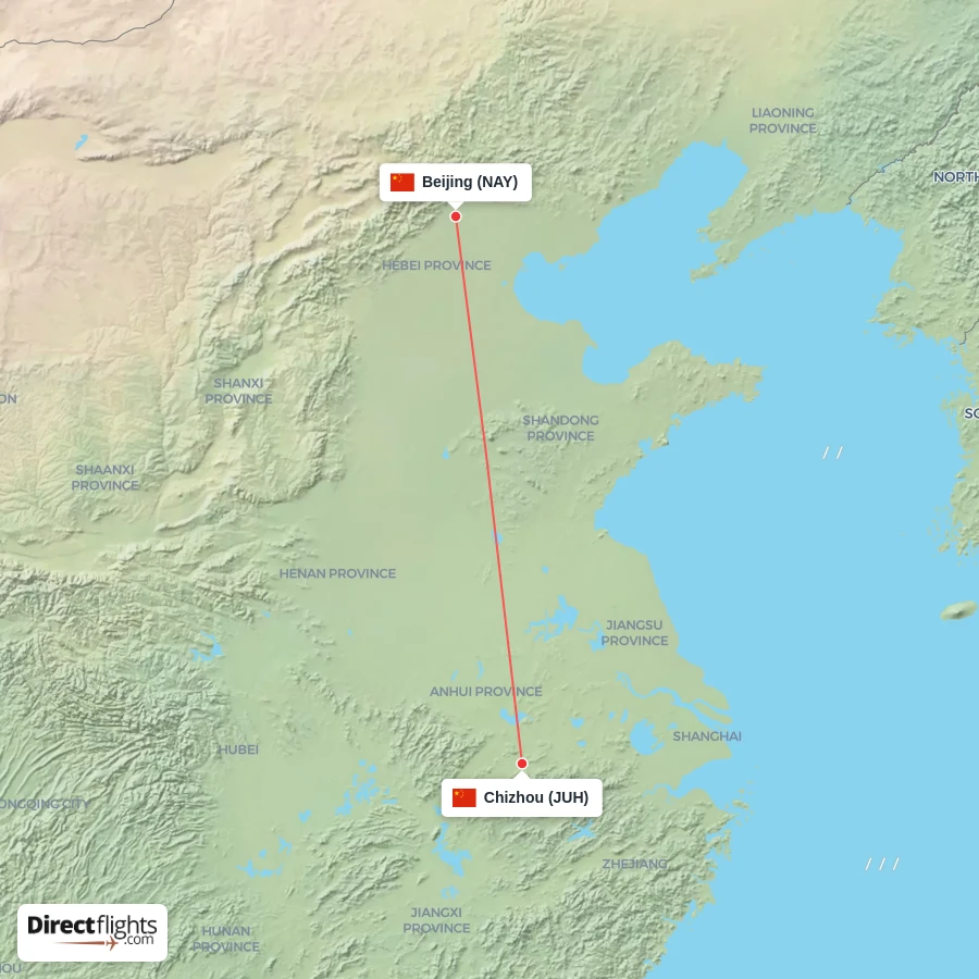 JUH - NAY route map