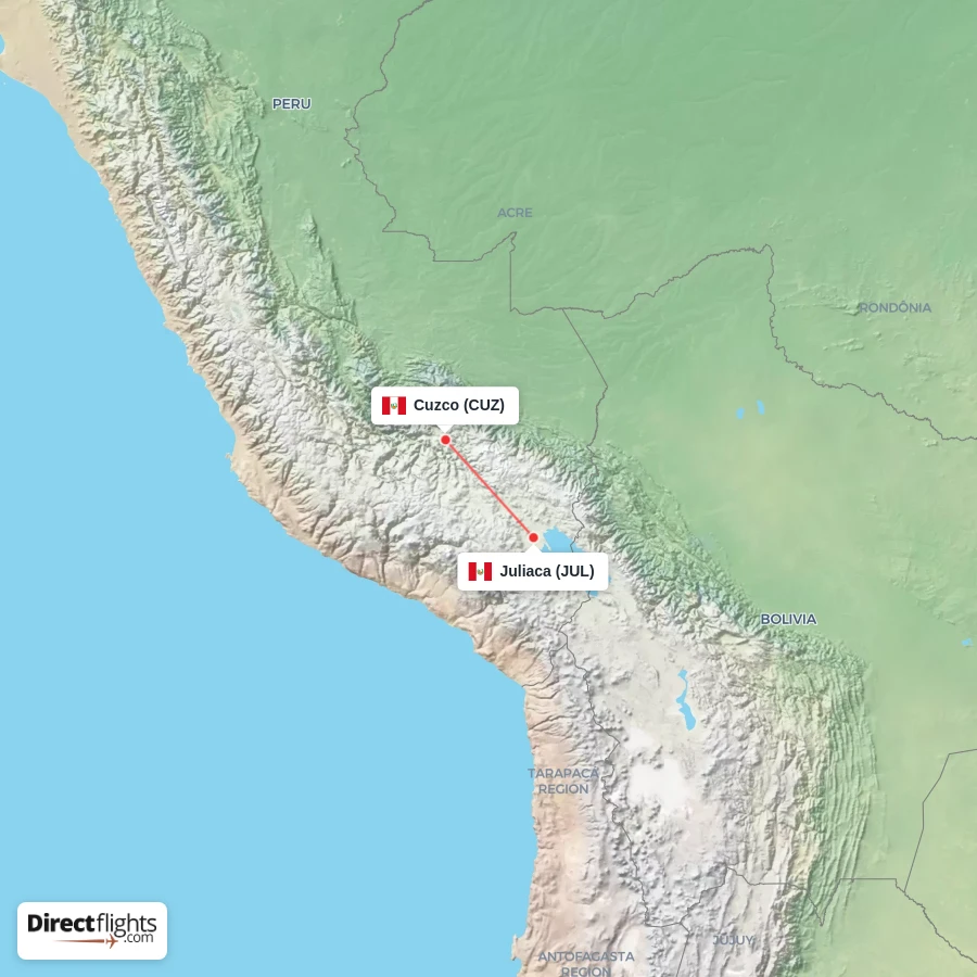 JUL - CUZ route map