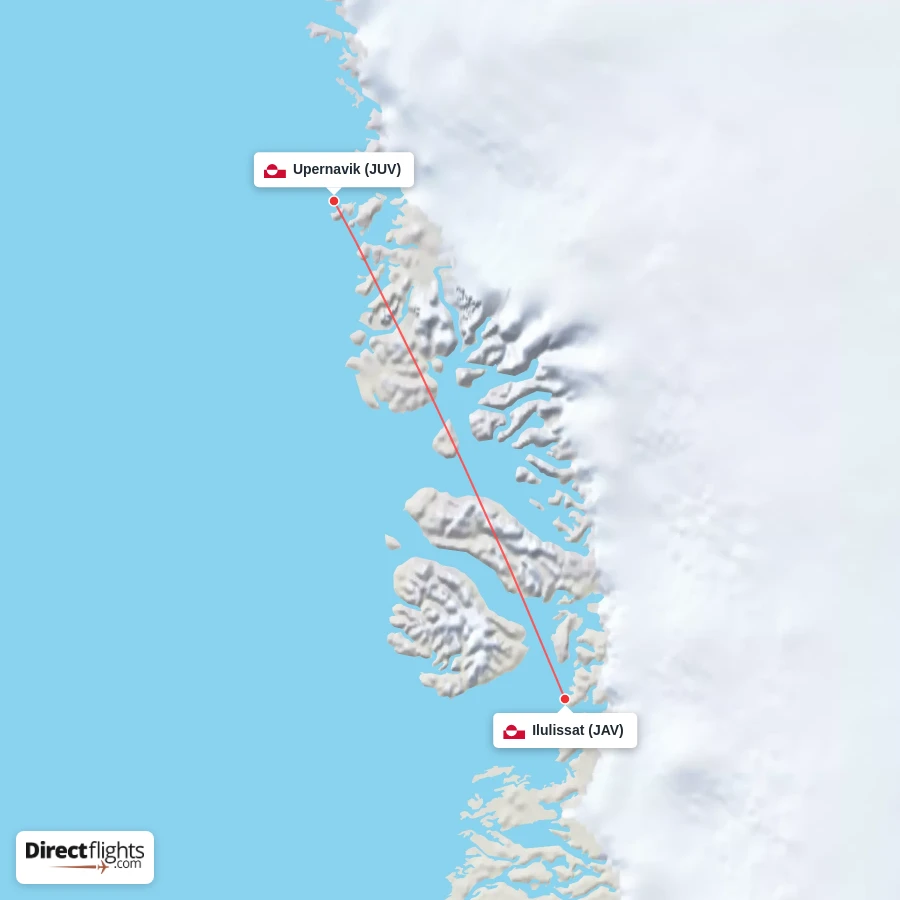 JUV - JAV route map
