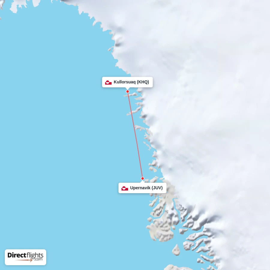 JUV - KHQ route map