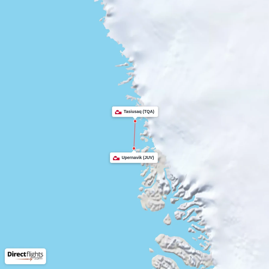 JUV - TQA route map