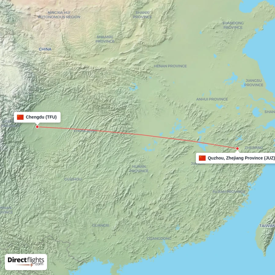 JUZ - TFU route map