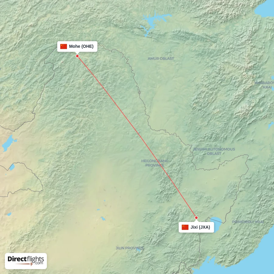 JXA - OHE route map