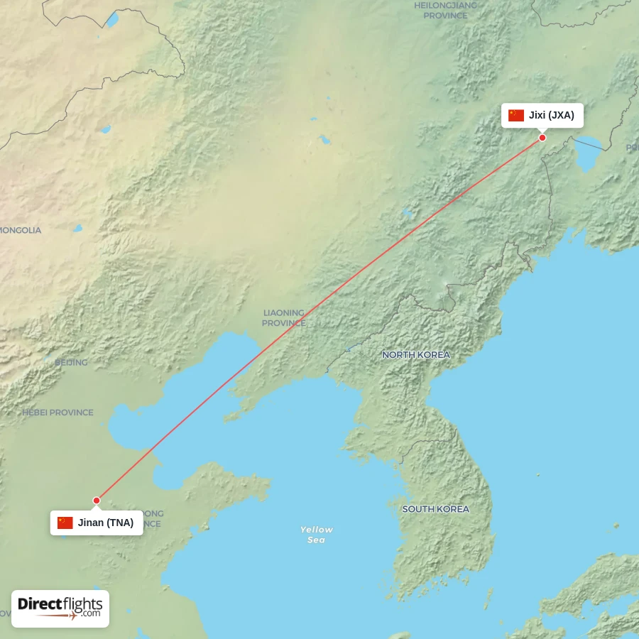JXA - TNA route map