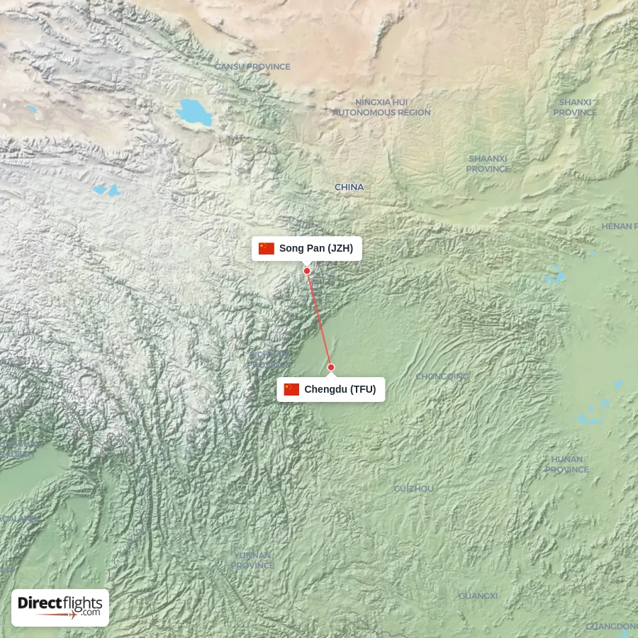 JZH - TFU route map