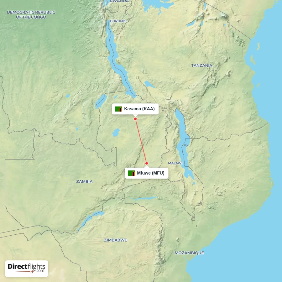 KAA - MFU route map