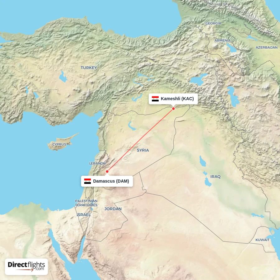 KAC - DAM route map