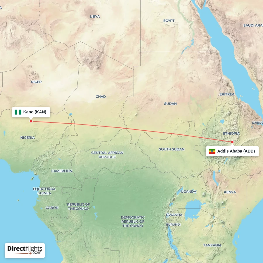 KAN - ADD route map