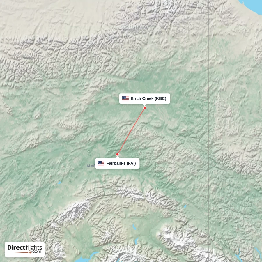 KBC - FAI route map