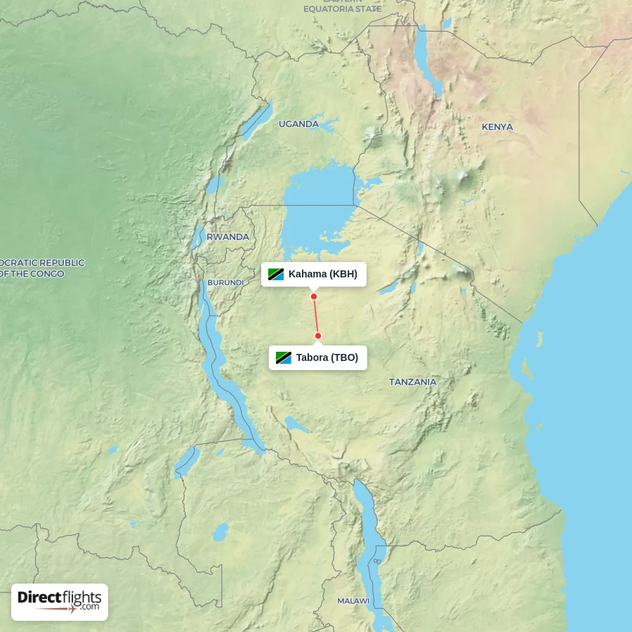 KBH - TBO route map