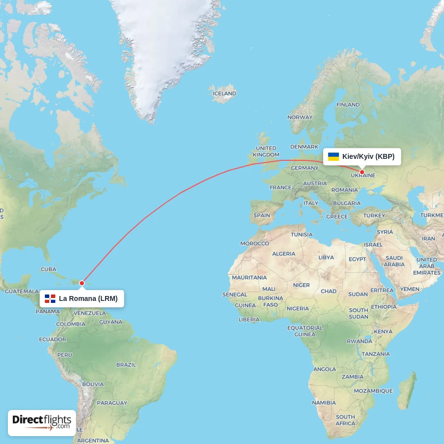 KBP - LRM route map