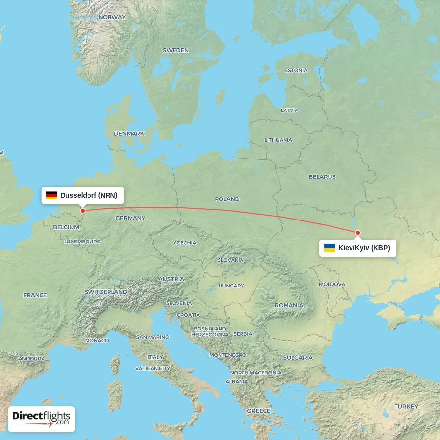 KBP - NRN route map