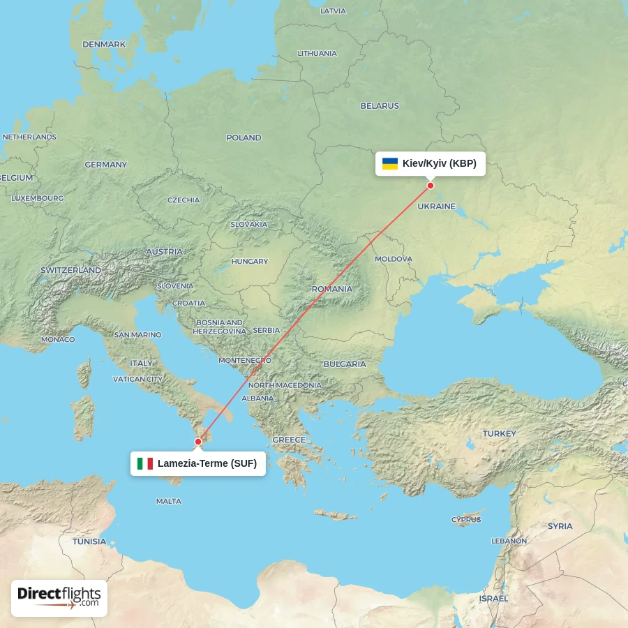 KBP - SUF route map