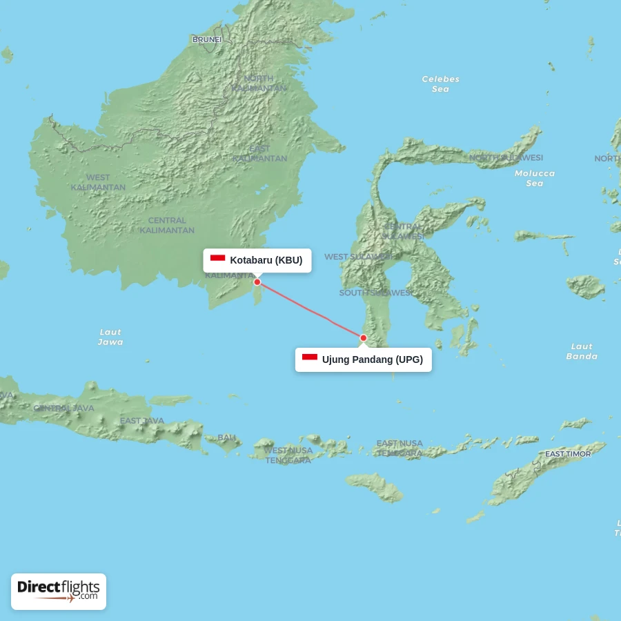 KBU - UPG route map