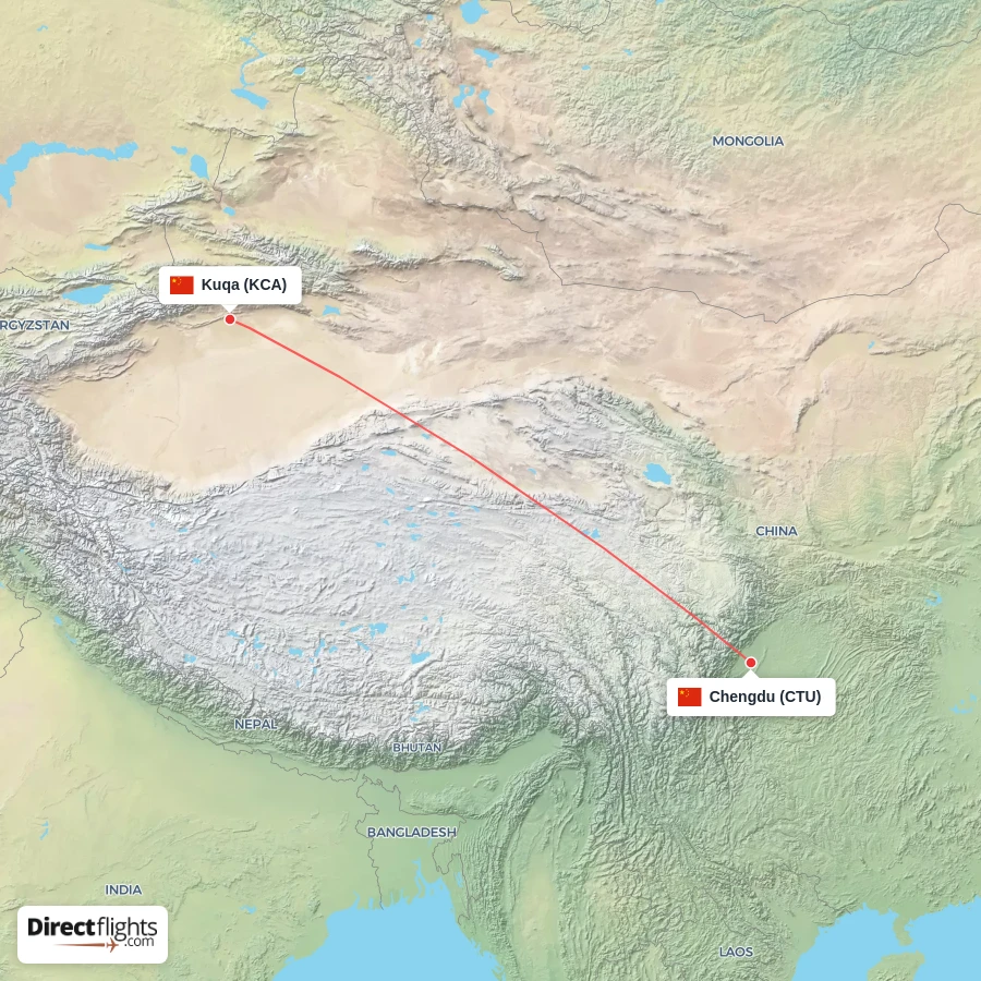 KCA - CTU route map