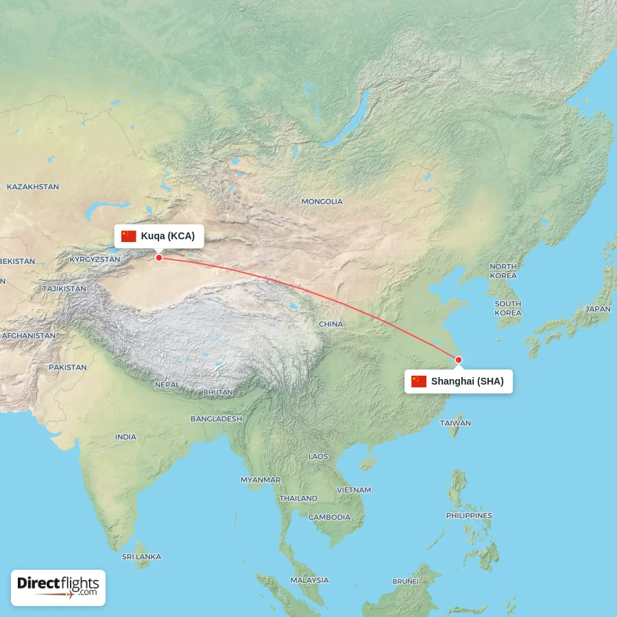 KCA - SHA route map