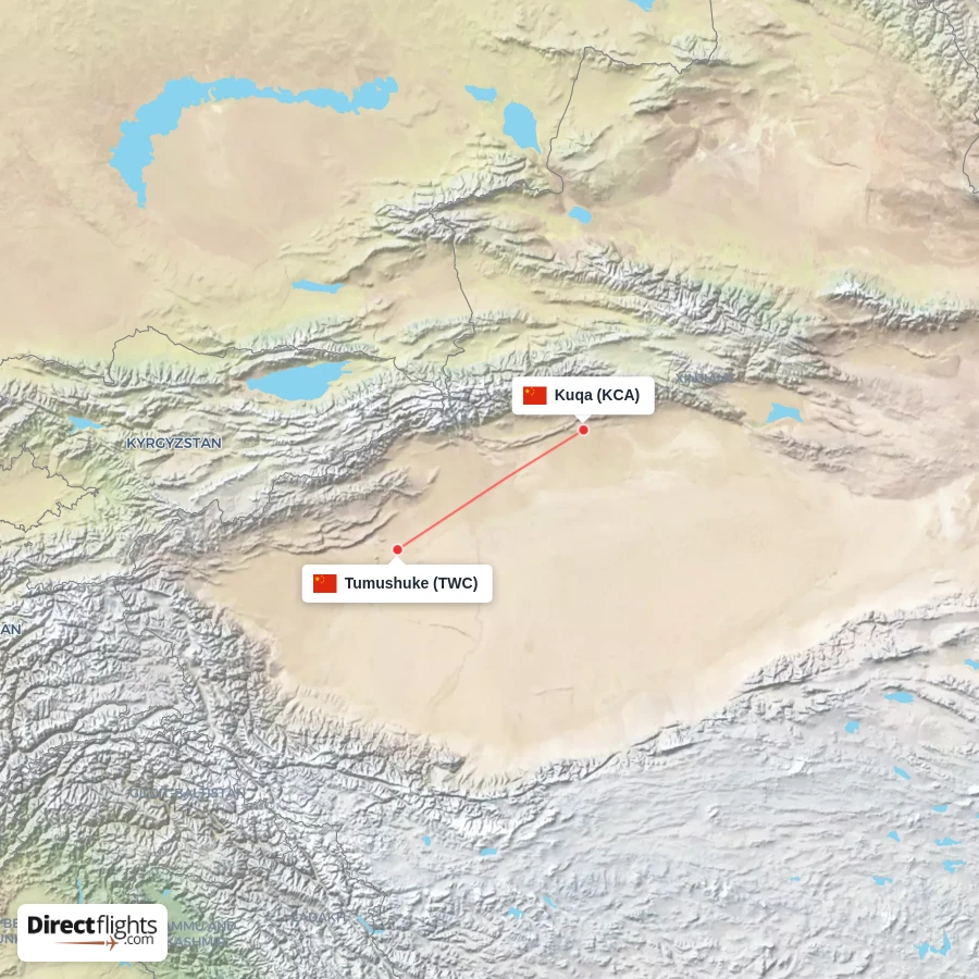 KCA - TWC route map