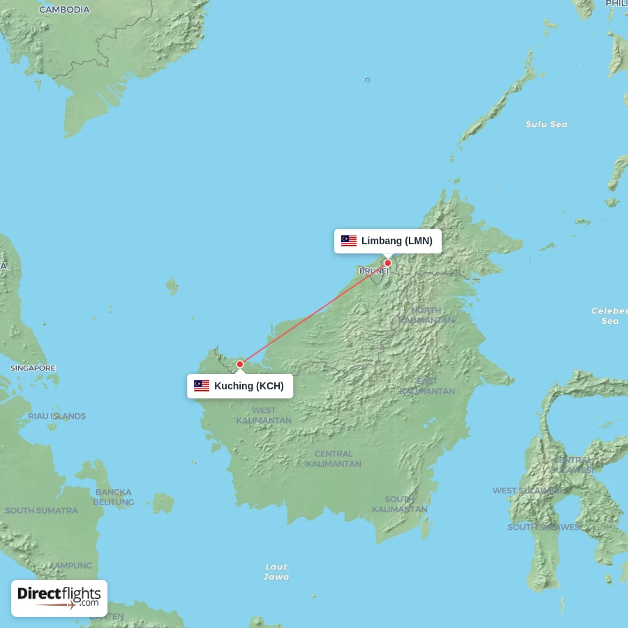 KCH - LMN route map