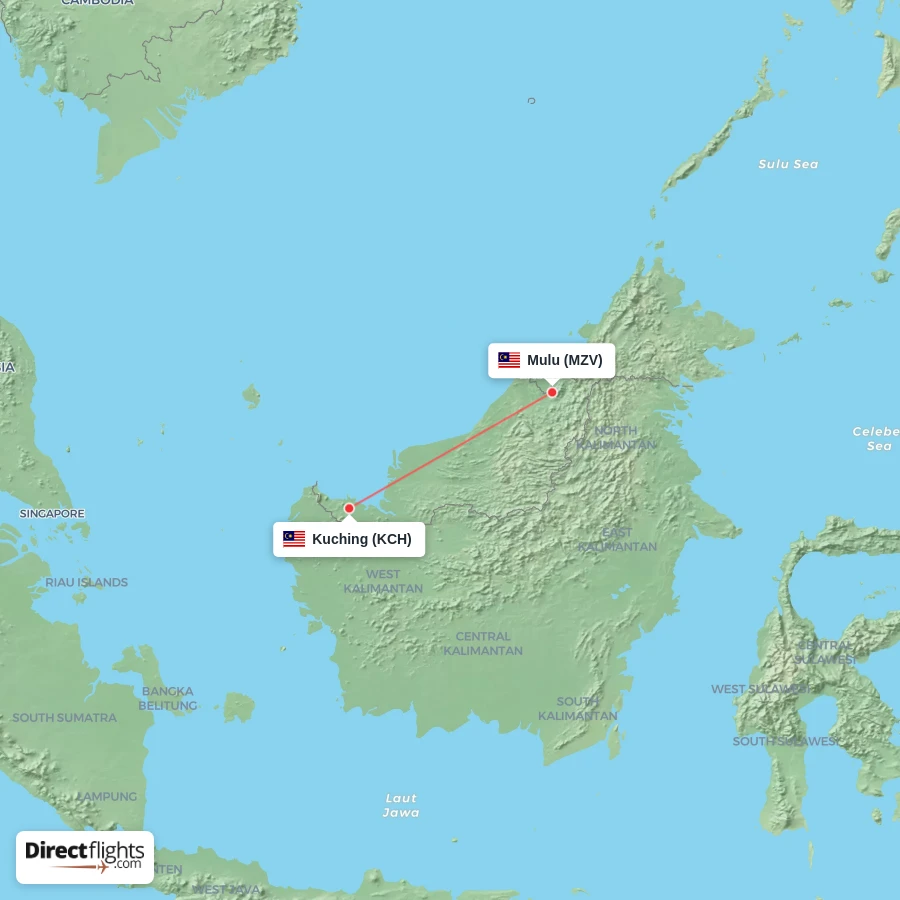 KCH - MZV route map