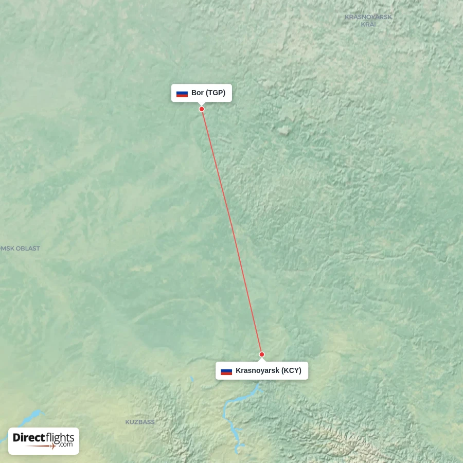 KCY - TGP route map