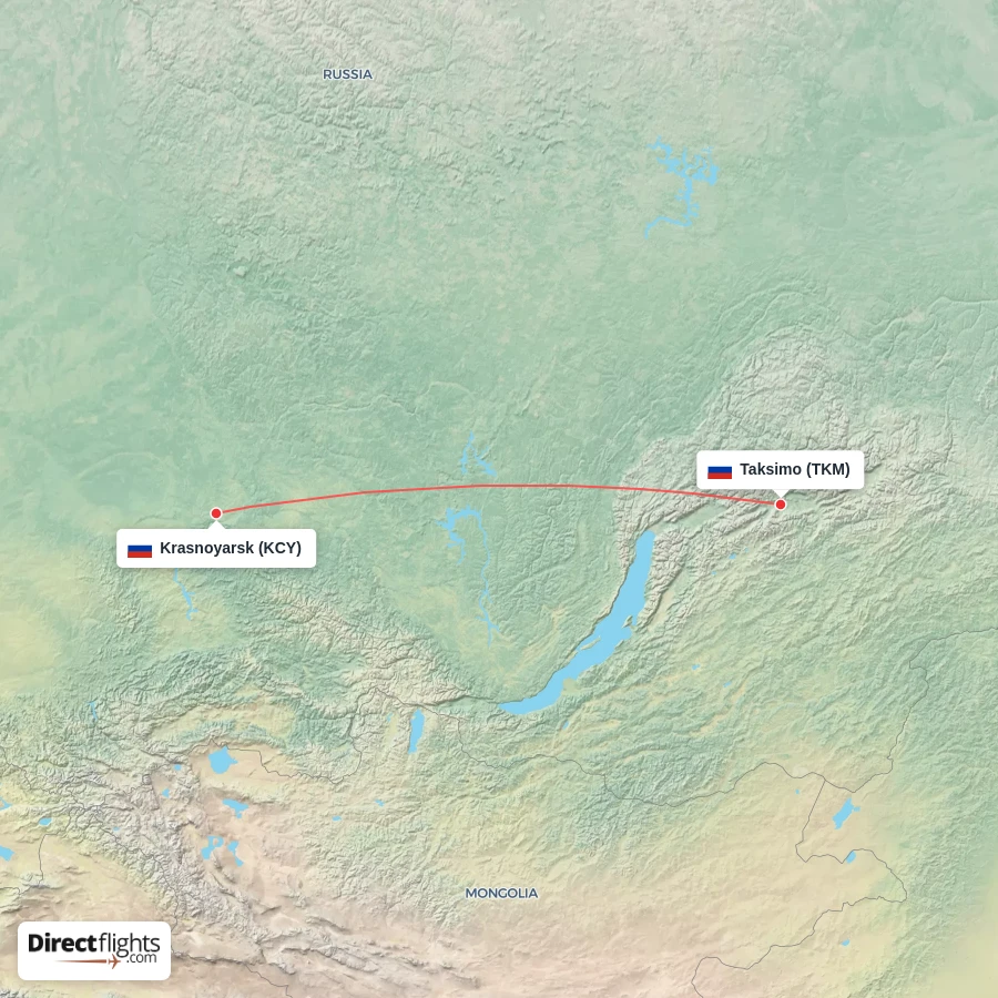 KCY - TKM route map