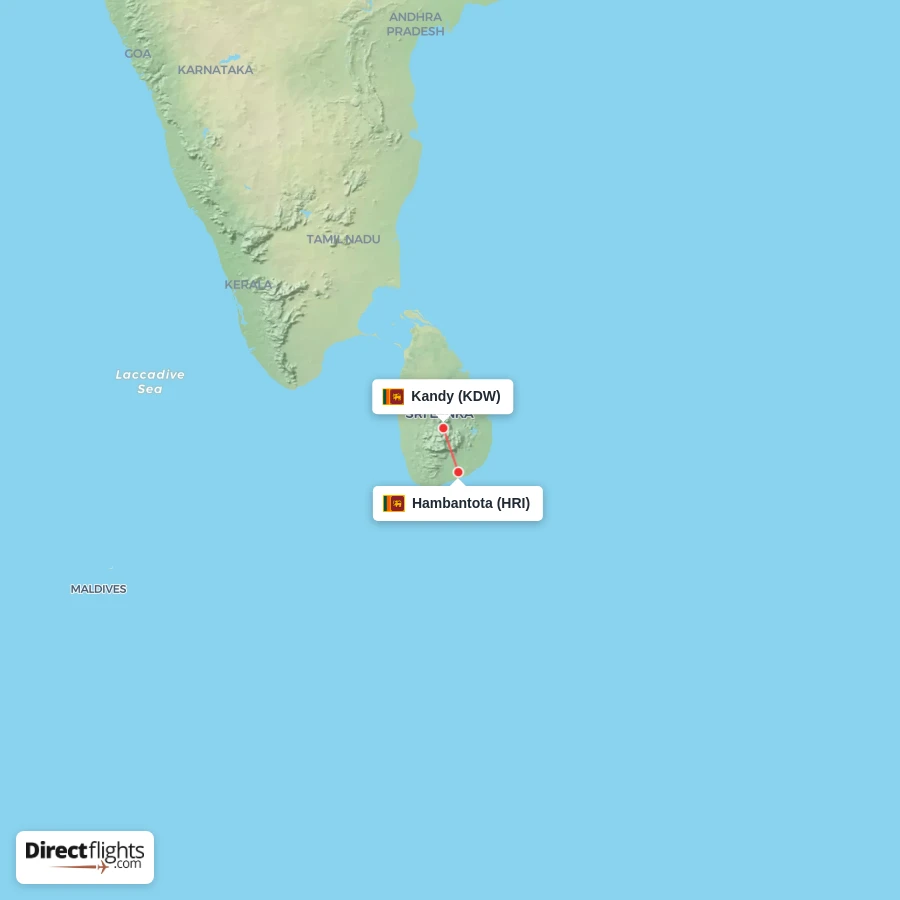 KDW - HRI route map