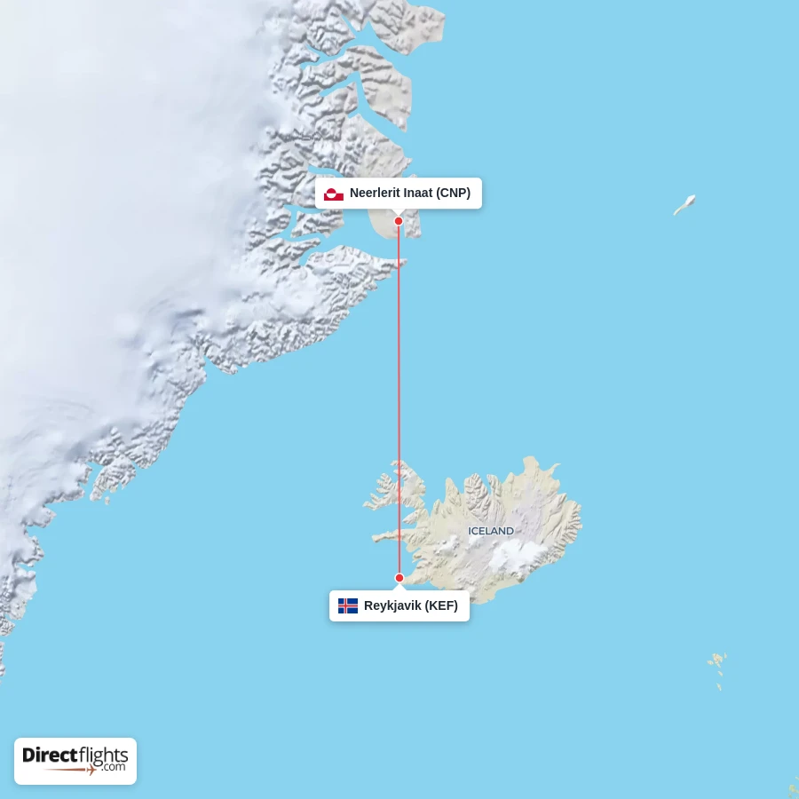 KEF - CNP route map