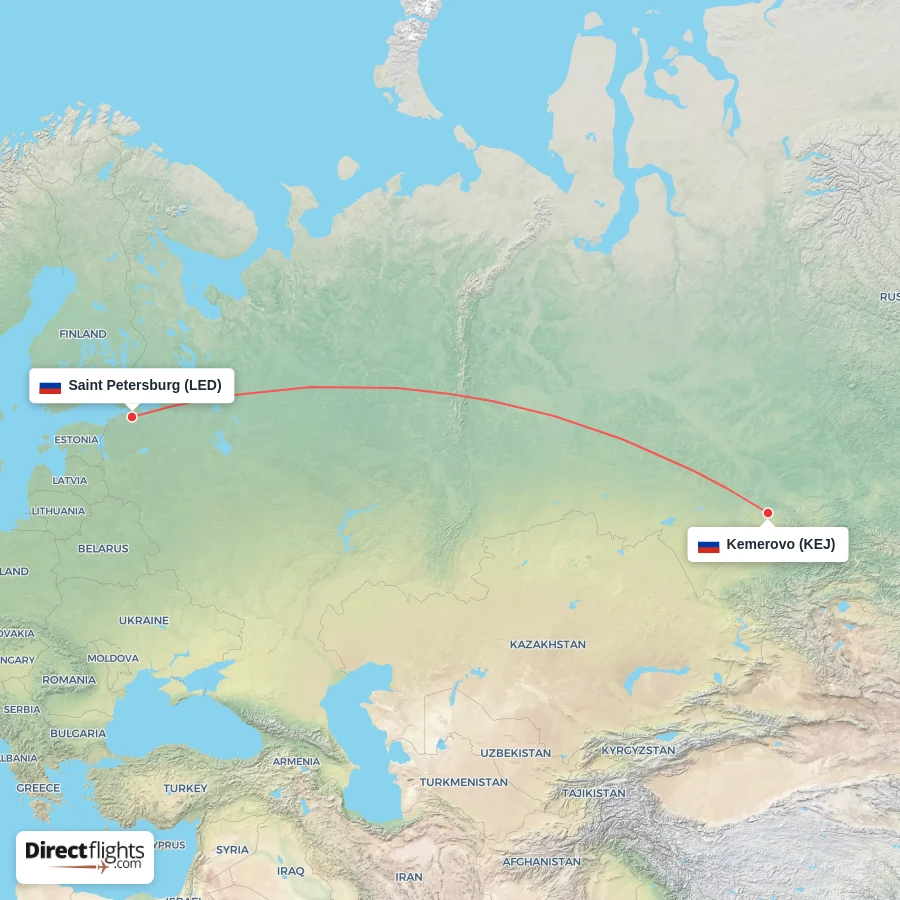 KEJ - LED route map