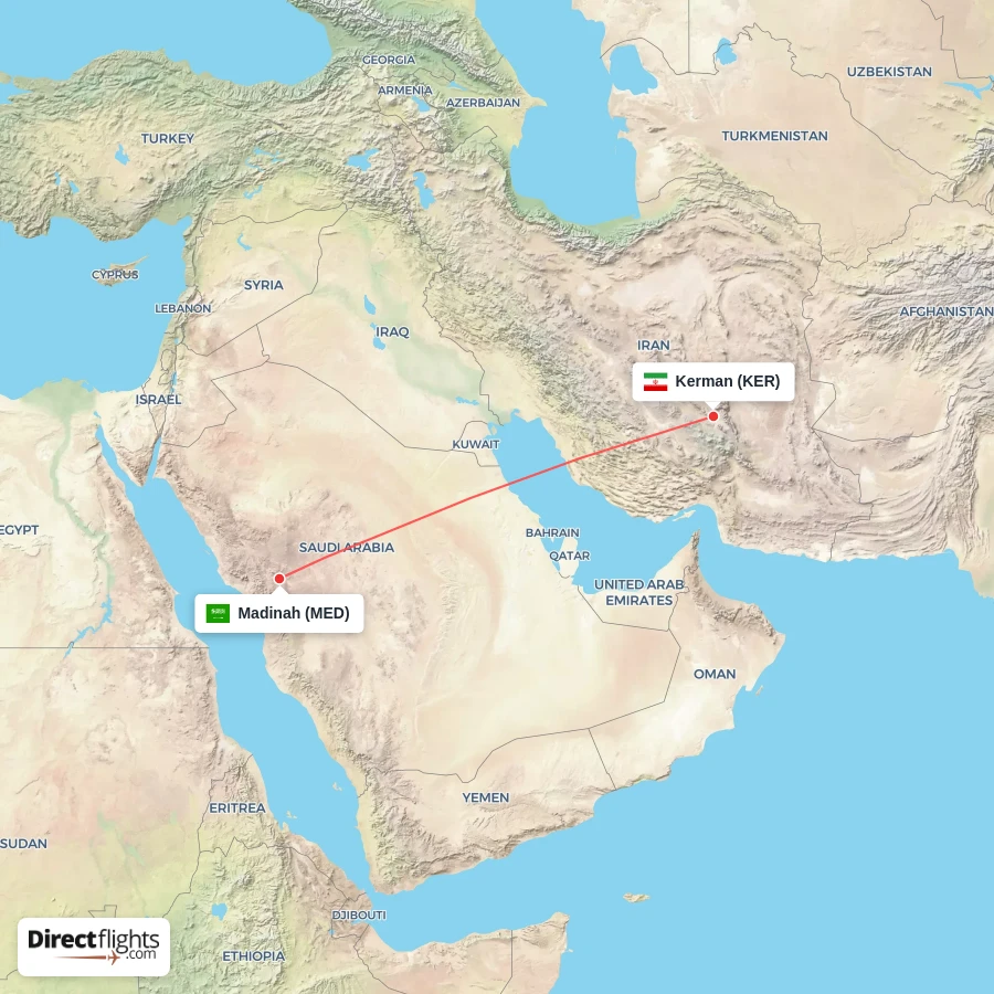 KER - MED route map