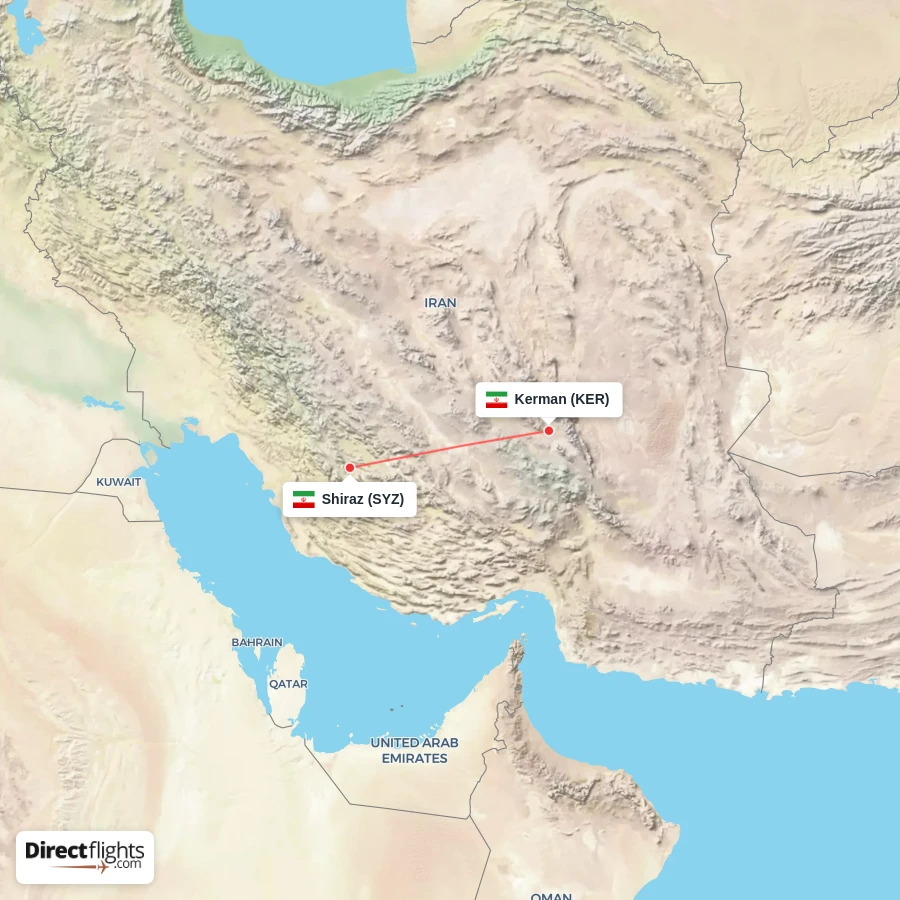 KER - SYZ route map