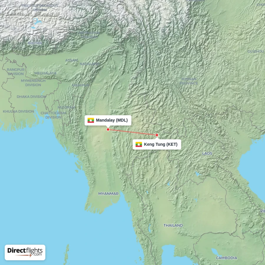 KET - MDL route map