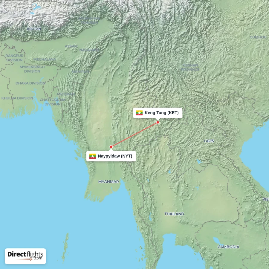 KET - NYT route map