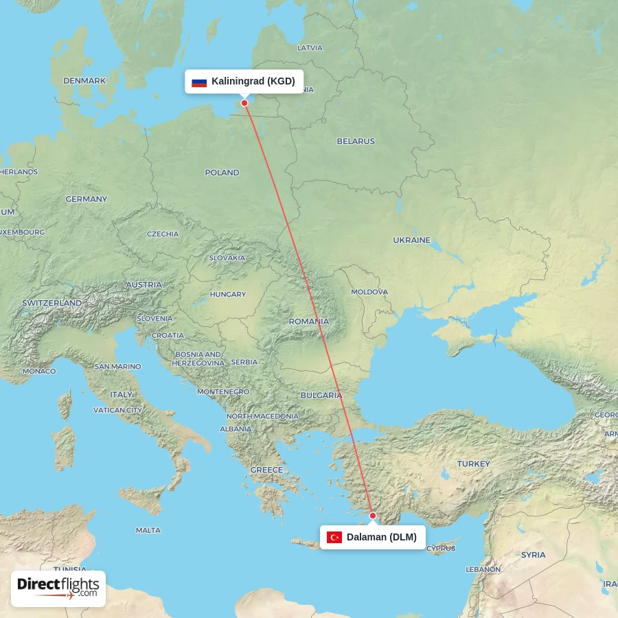 KGD - DLM route map