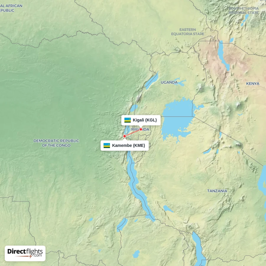 KGL - KME route map