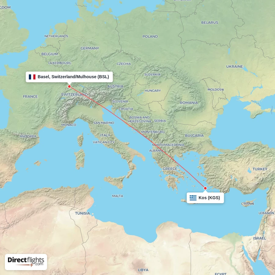 KGS - BSL route map