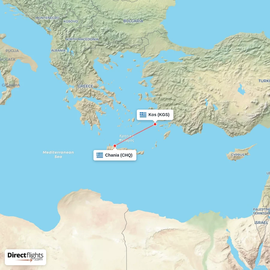 KGS - CHQ route map