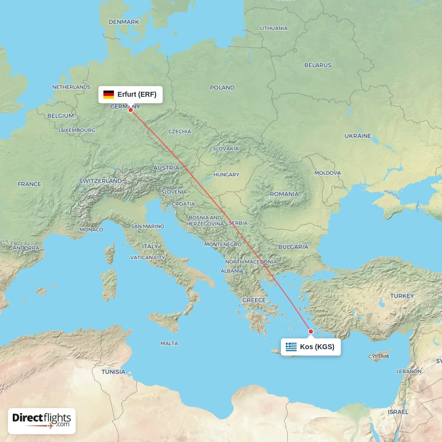 KGS - ERF route map