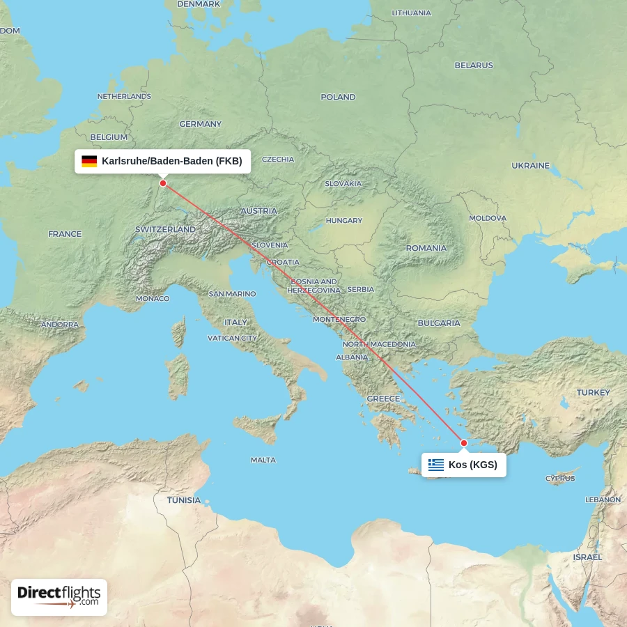 KGS - FKB route map