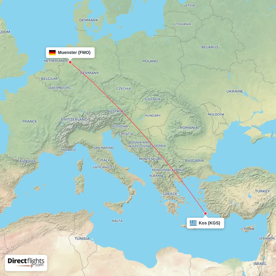KGS - FMO route map