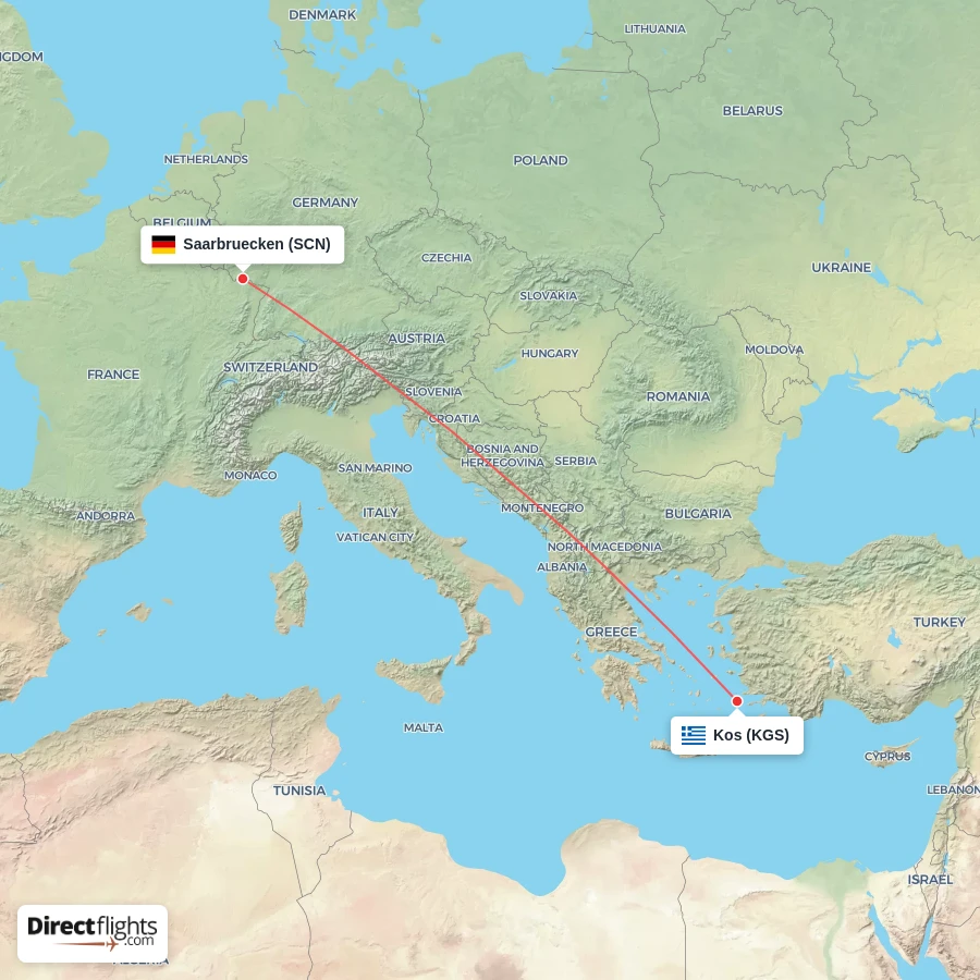 KGS - SCN route map