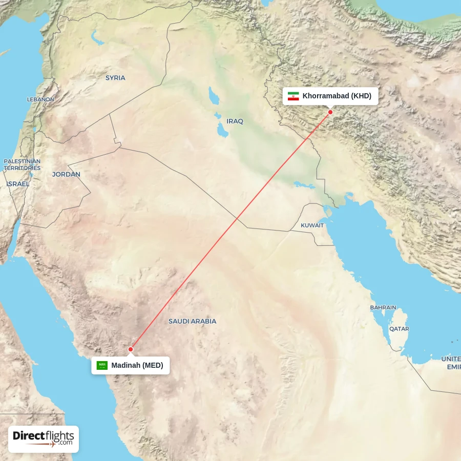 KHD - MED route map