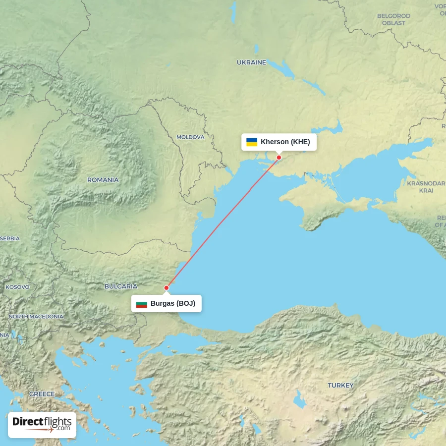 KHE - BOJ route map