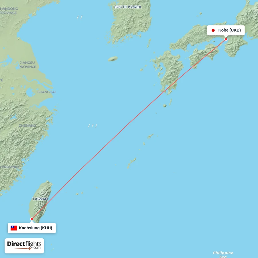 KHH - UKB route map