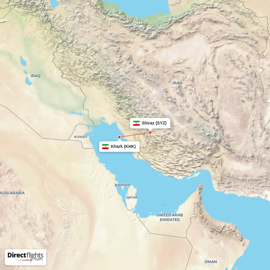 KHK - SYZ route map