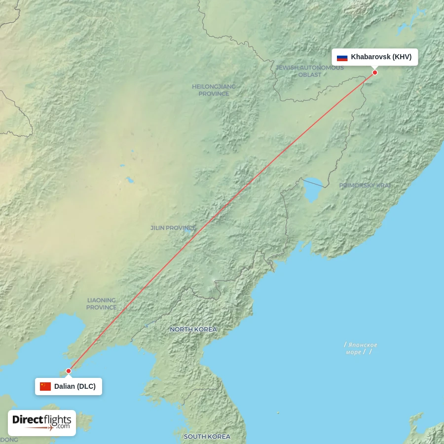 KHV - DLC route map