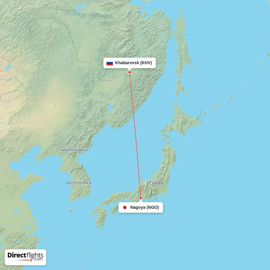 KHV - NGO route map