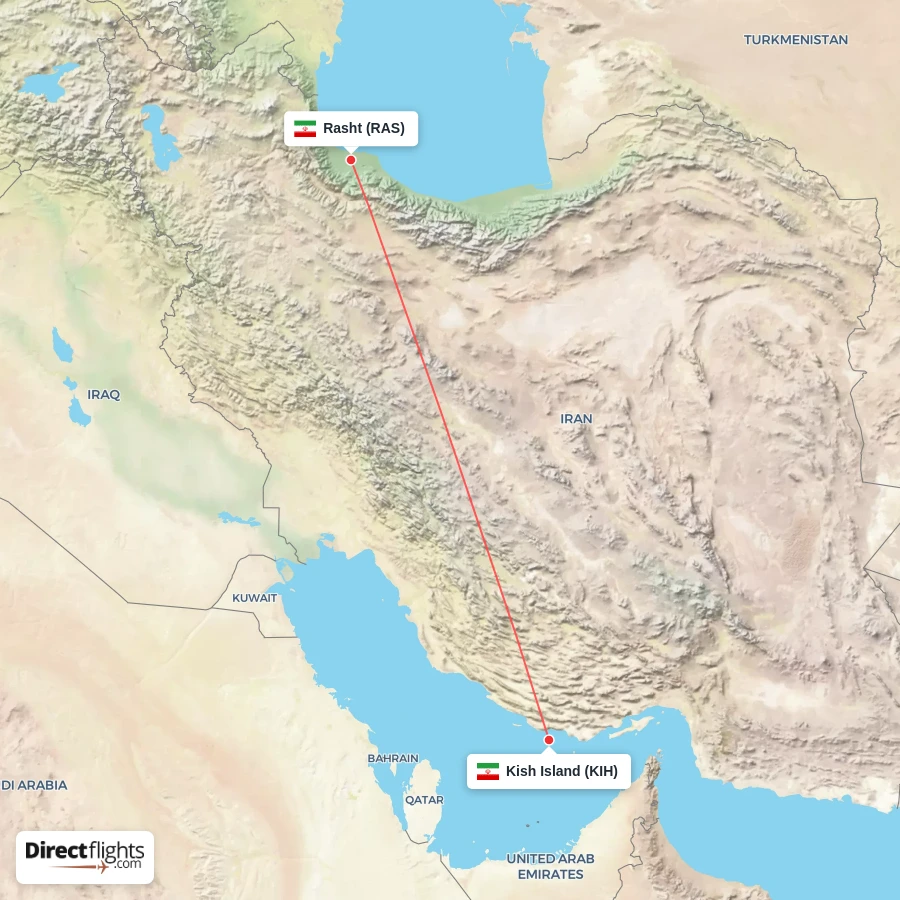 KIH - RAS route map