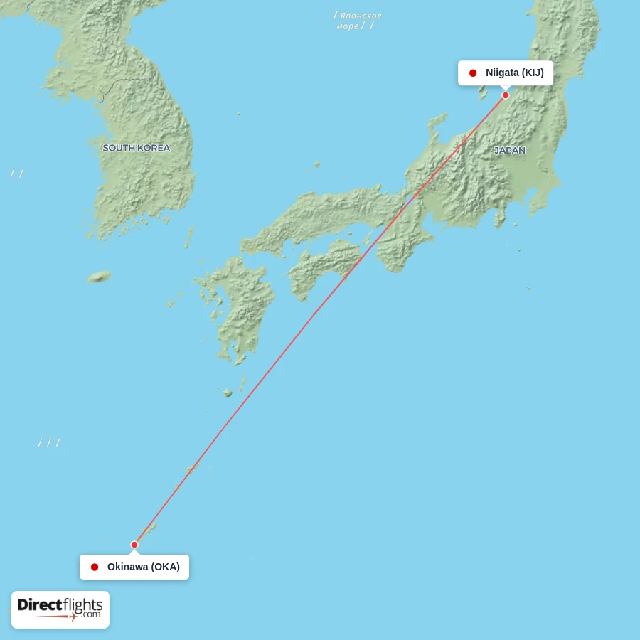 KIJ - OKA route map
