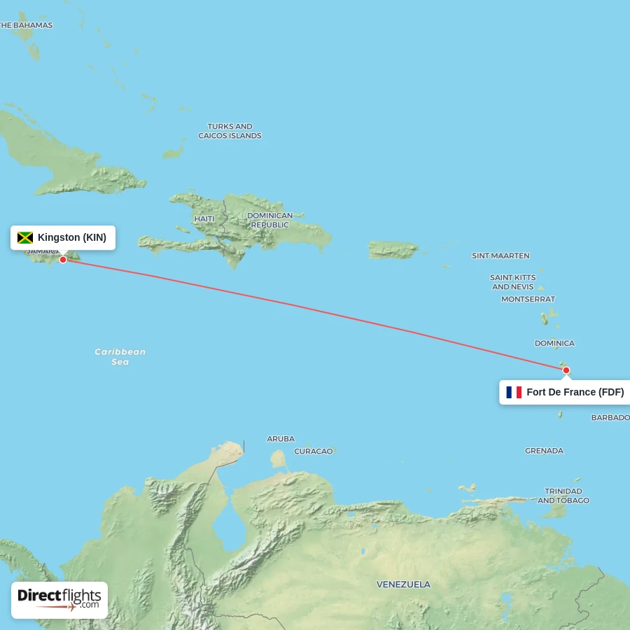 KIN - FDF route map