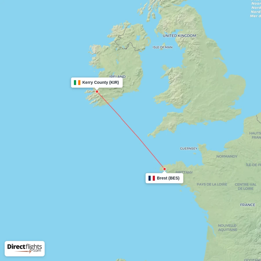 KIR - BES route map